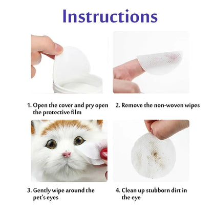 Pet Wet Wipes Gentle and Effective Cleaning