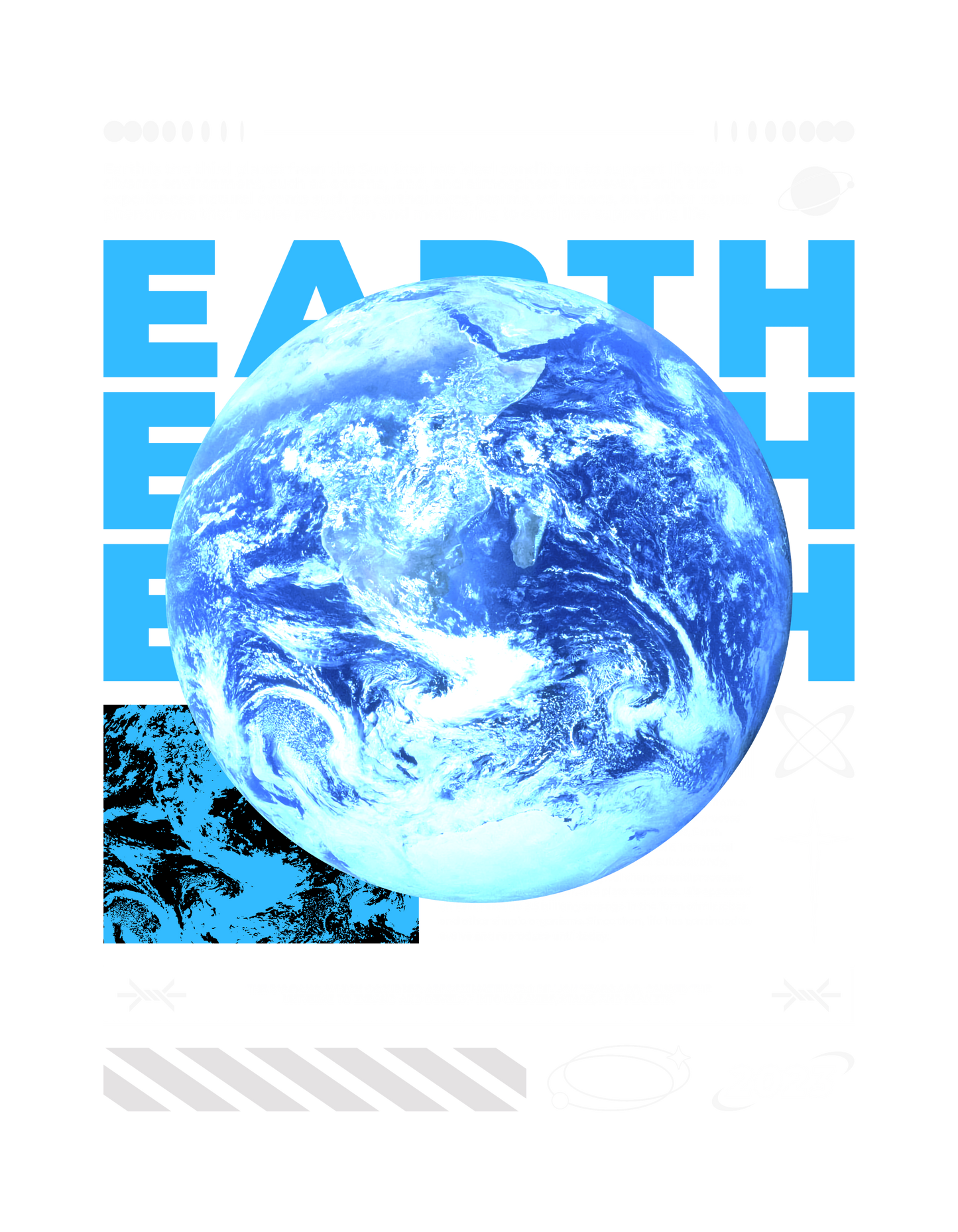 Sci-Fi & Futuristic Planet Earth T-shirt Desighn Editable And Printable