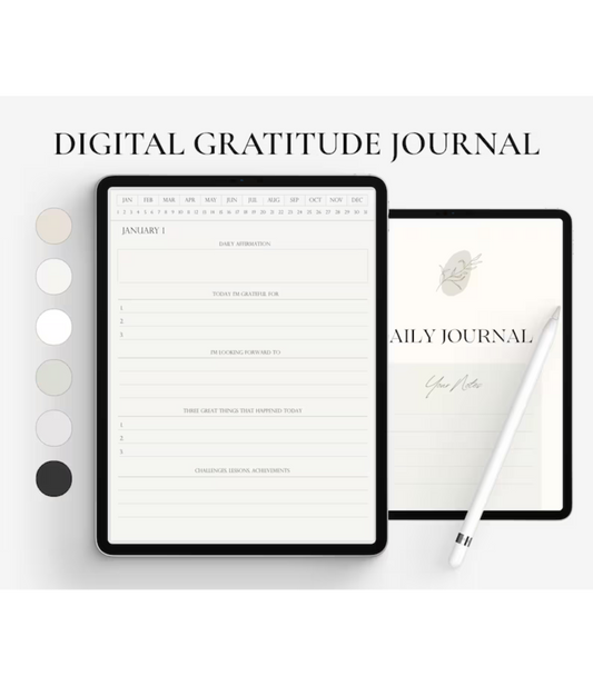 Digital Gratitude Journal, 366 daily gratitude pages, Daily Reflection, iPad Digital Planner, GoodNotes Gratitude Planner, Daily ReflectionlogoAnalyze listing