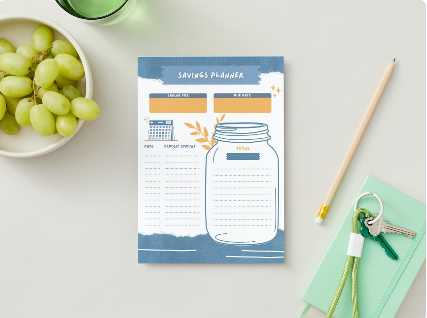 Saving Planner Itinerary Track And Control Your Money Finances And Savings Digital Print or Usage Editable SVG included