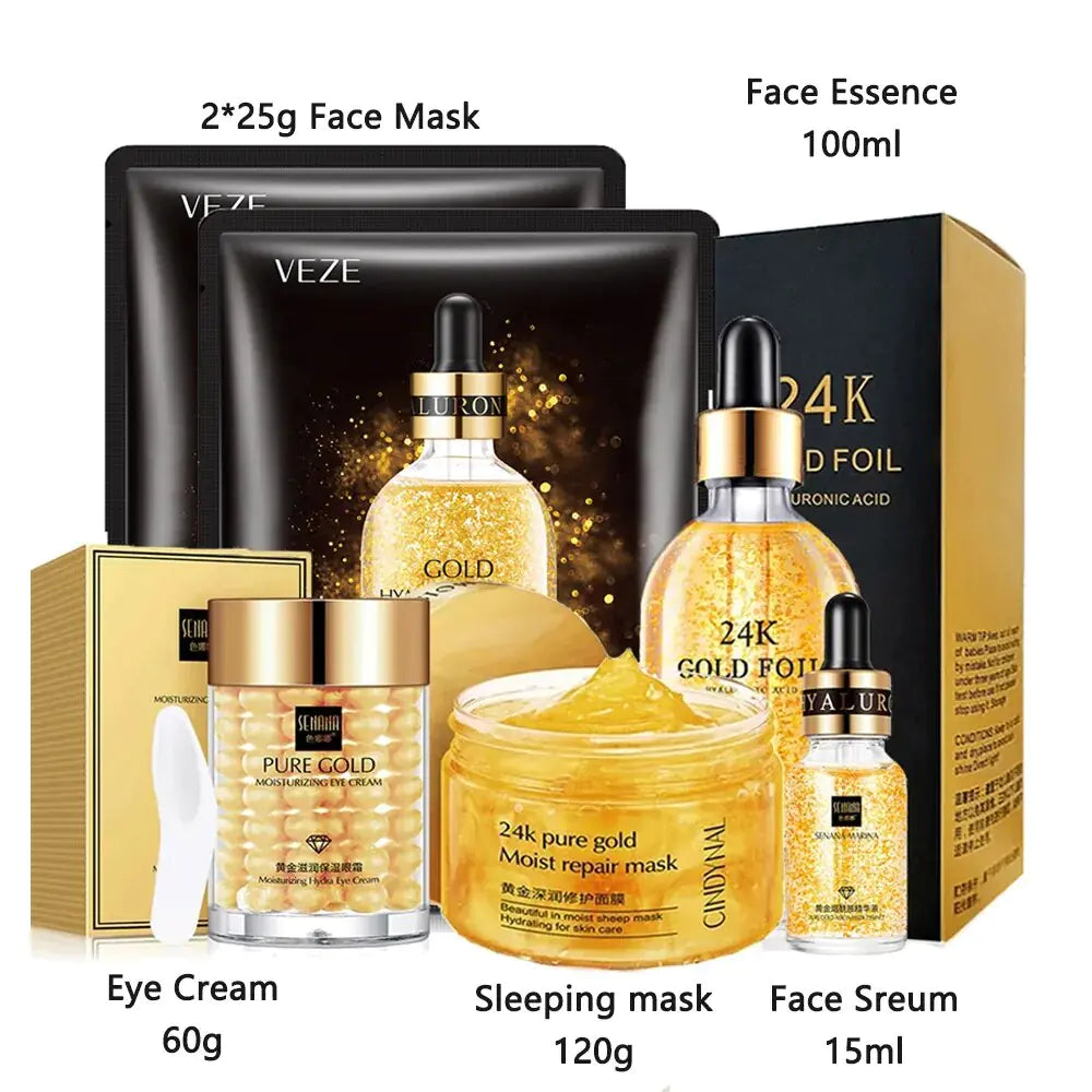 Facial Skin Care Kit Gold Edition