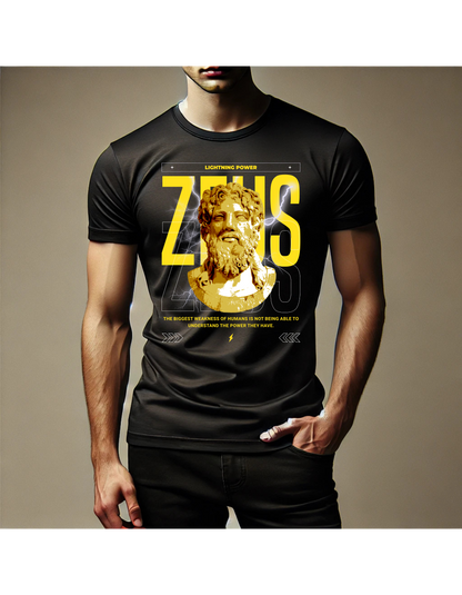 Zeus Street Gangster Wear Print T-Shirt Desighn Streetwear Collection – Bold, Trendy & Urban Fashion