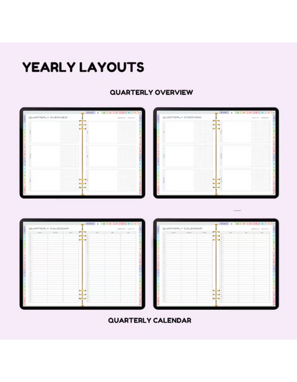 All-in-One Undated Digital Planner 2025 | Digital Planner | Goodnotes Planner | Notability Planner | Weekly Planner | Daily Planner