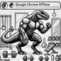 The Classic Dino From The Google Offline Game For Gym Rats