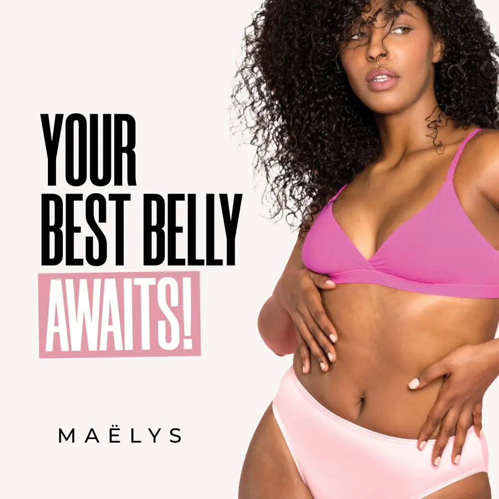 MAËLYS Cosmetics B-FLAT Belly Firming Cream - Stretch Mark Belly Cream - Tightening Belly Cream