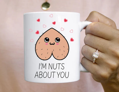 Love you I'm Nuts About You Spicy Adult Desighn Valentines Day card Clipart