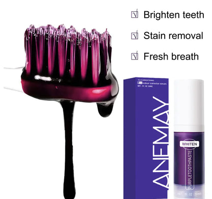 Purple Whitening Toothpaste for Bright Smile Repair