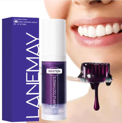 Purple Whitening Toothpaste for Bright Smile Repair