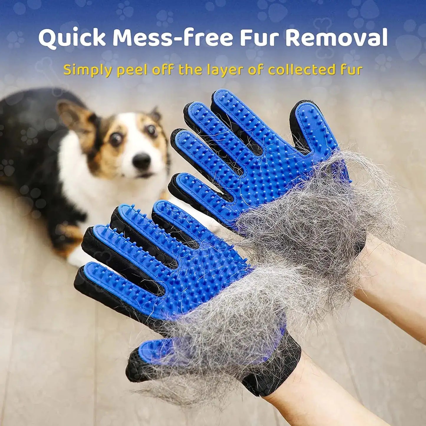 Pet Grooming Glove Relaxing Bonding Experience